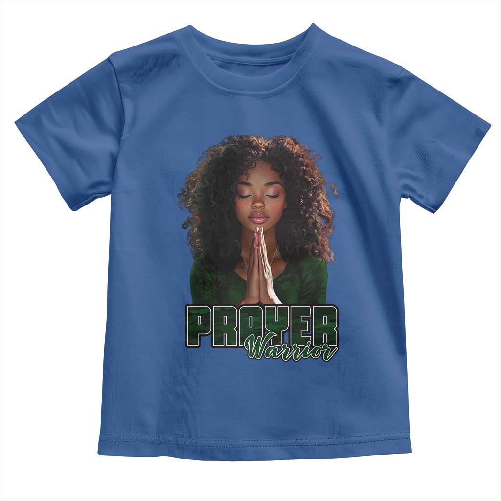Prayer Warrior Baby Shirt Camo Black Woman Christian Pray TS09 Royal Blue Print Your Wear