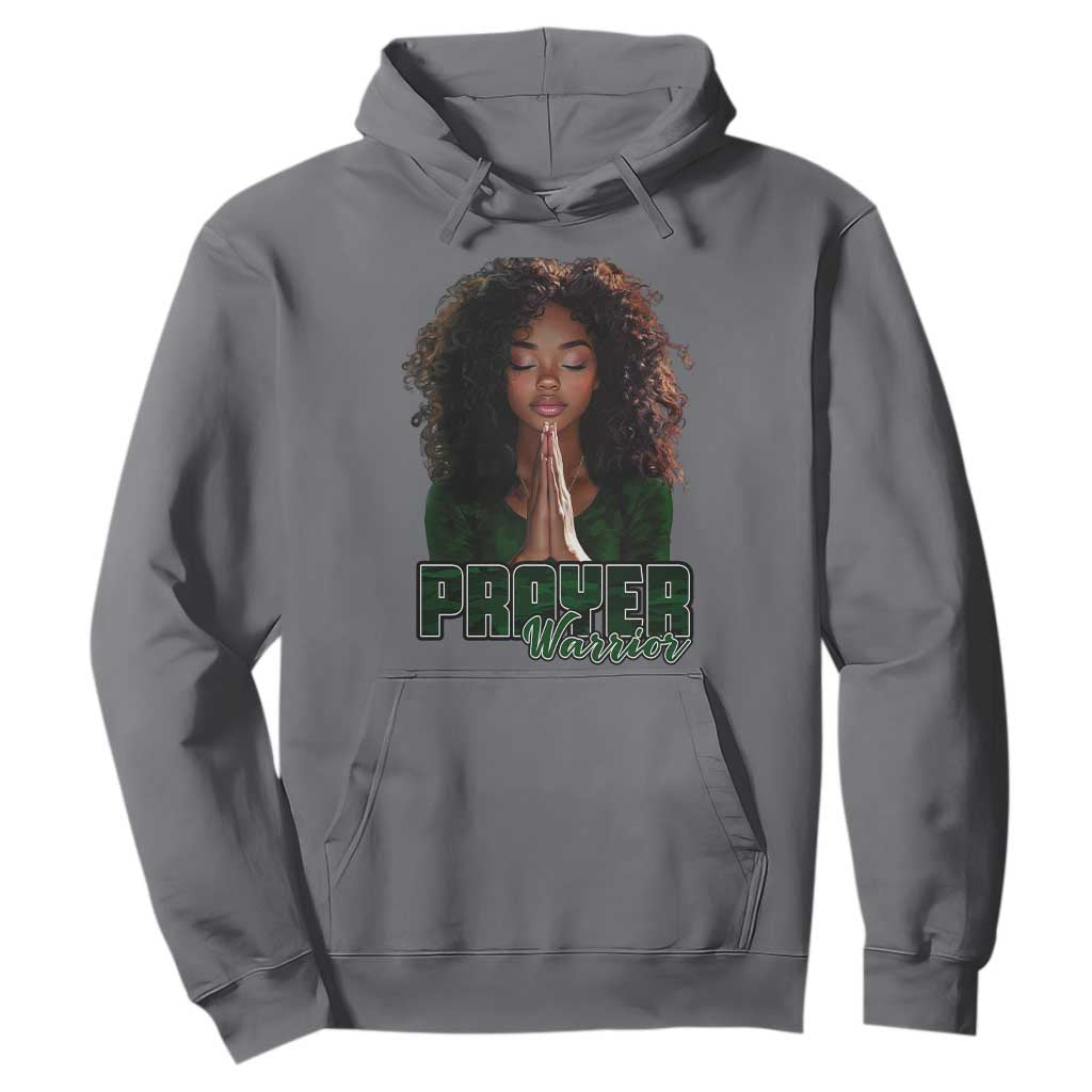 Prayer Warrior Hoodie Camo Black Woman Christian Pray TS09 Charcoal Print Your Wear