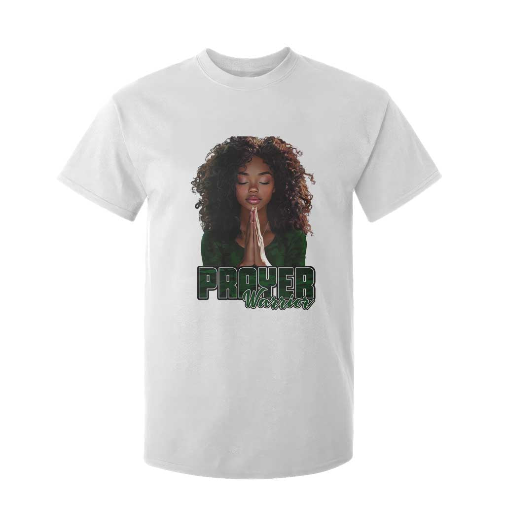 Prayer Warrior T Shirt For Kid Camo Black Woman Christian Pray TS09 White Print Your Wear