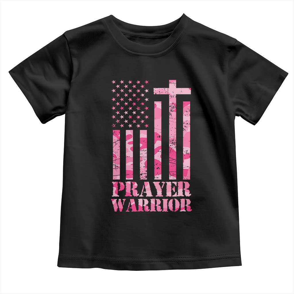 Prayer Warrior Baby Shirt Camo American Flag Christian Pray TS09 Black Print Your Wear