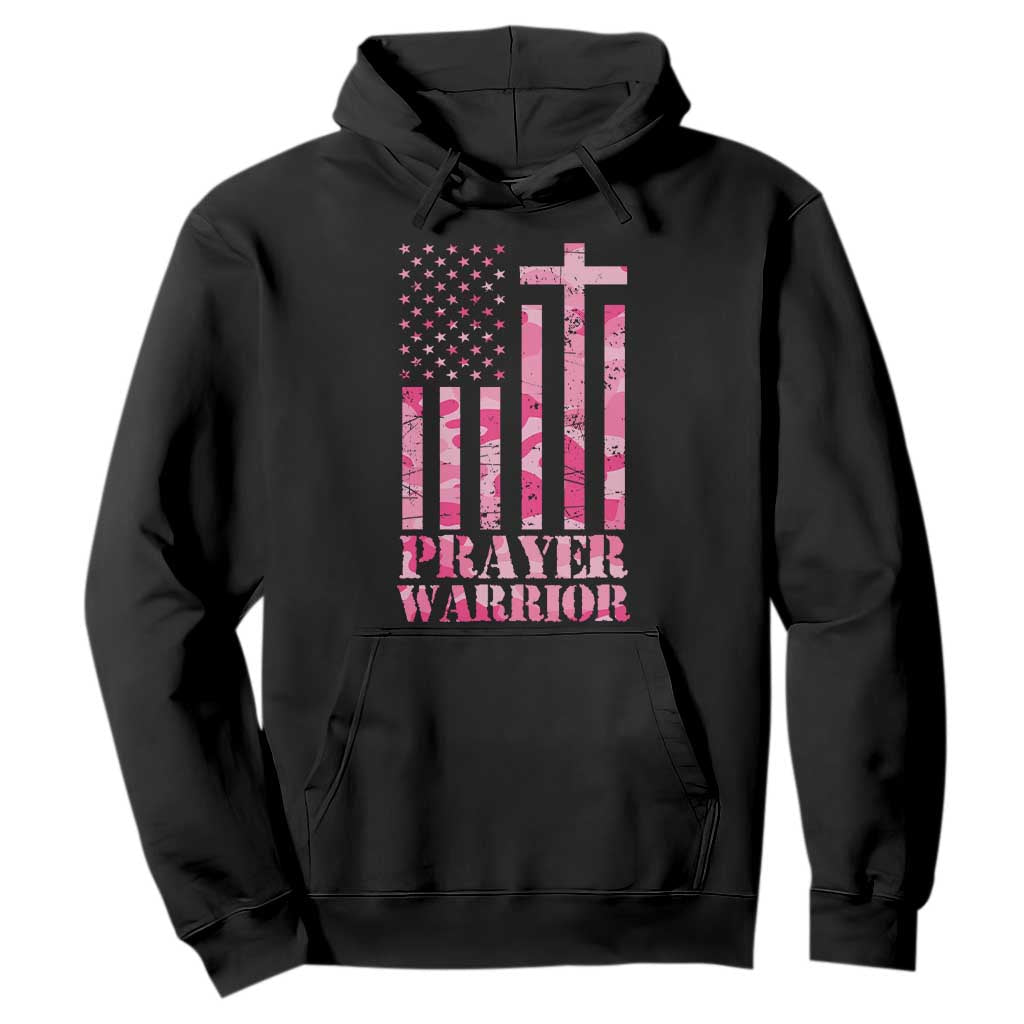 Prayer Warrior Hoodie Camo American Flag Christian Pray TS09 Black Print Your Wear