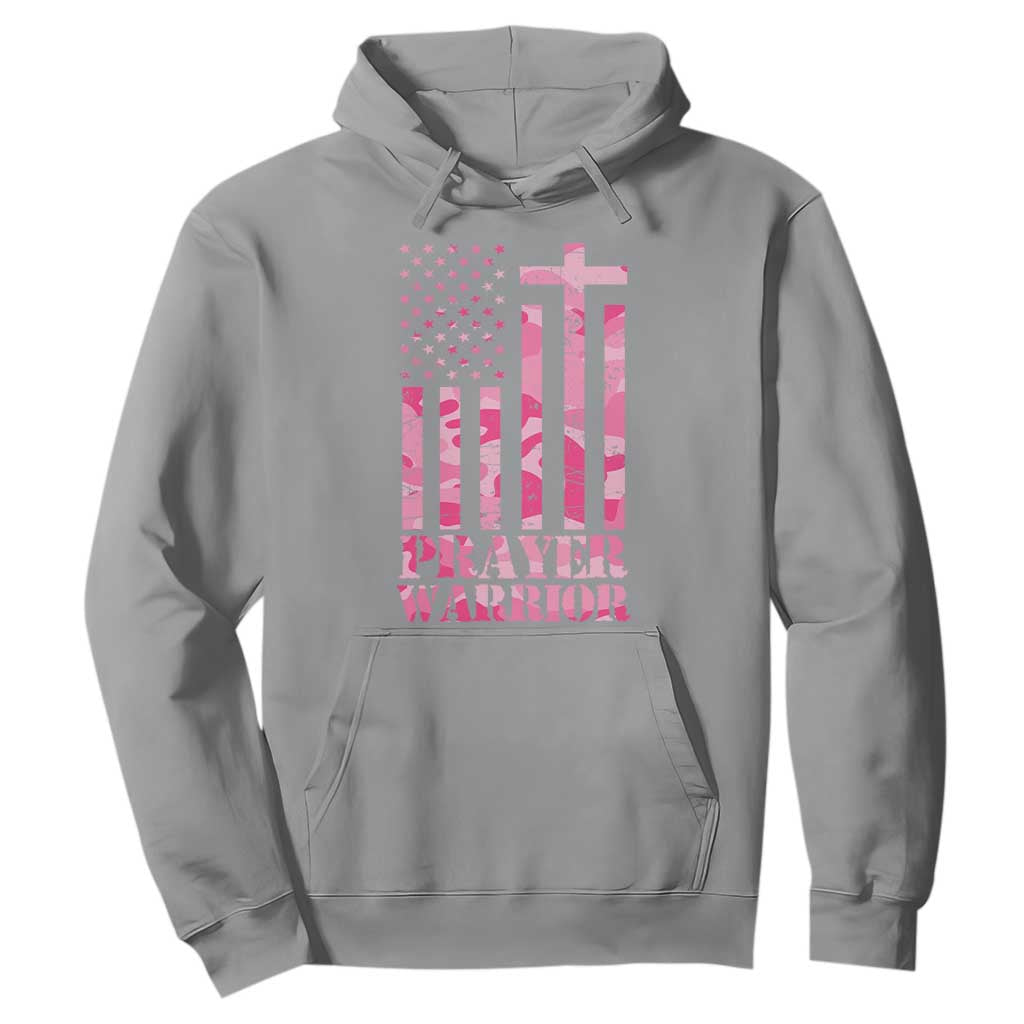 Prayer Warrior Hoodie Camo American Flag Christian Pray TS09 Sport Gray Print Your Wear