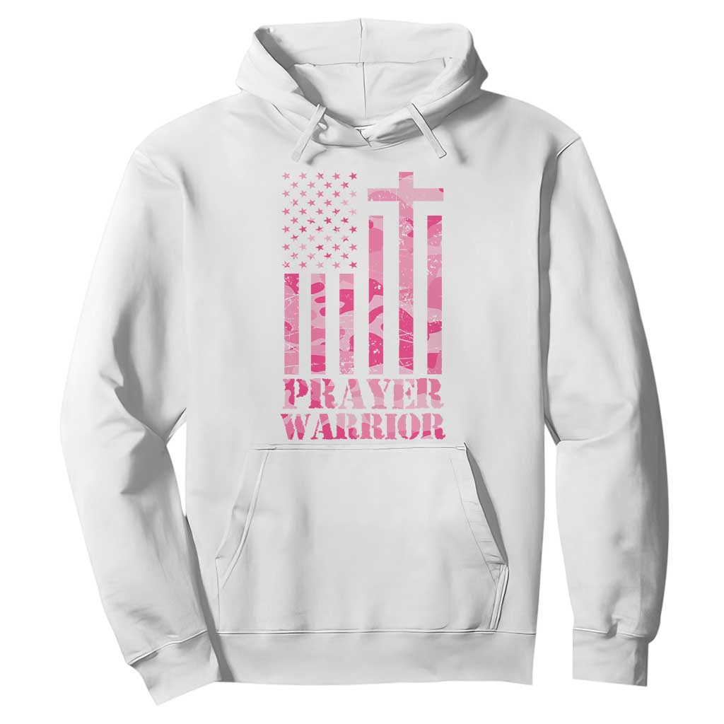 Prayer Warrior Hoodie Camo American Flag Christian Pray TS09 White Print Your Wear