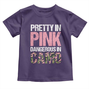 Camo Girl Baby Shirt Pretty Pink Dangerous Camo Hunting Hunter TS09 Purple Print Your Wear