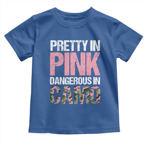 Camo Girl Baby Shirt Pretty Pink Dangerous Camo Hunting Hunter TS09 Royal Blue Print Your Wear