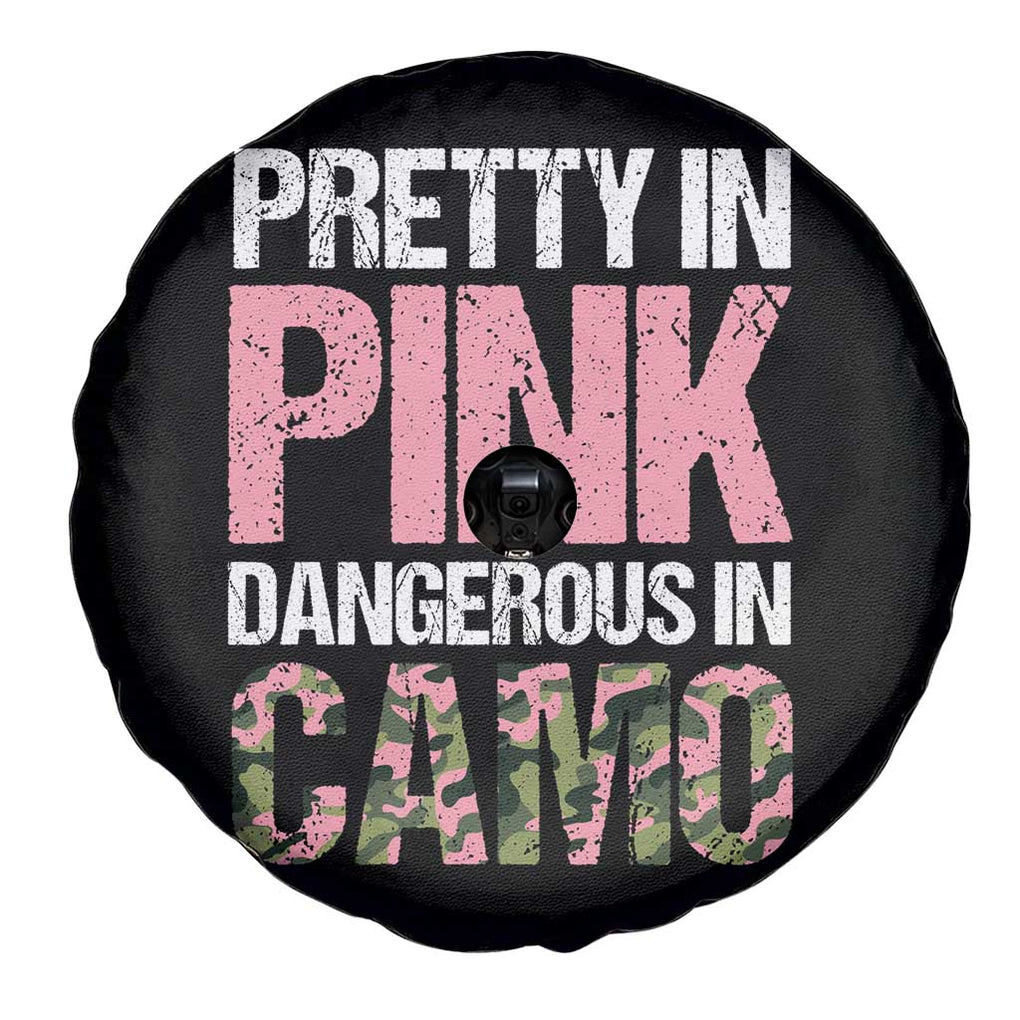 Camo Girl Spare Tire Cover Pretty Pink Dangerous Camo Hunting Hunter TS09 Print Your Wear