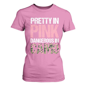 Camo Girl T Shirt For Women Pretty Pink Dangerous Camo Hunting Hunter TS09 Azalea Print Your Wear