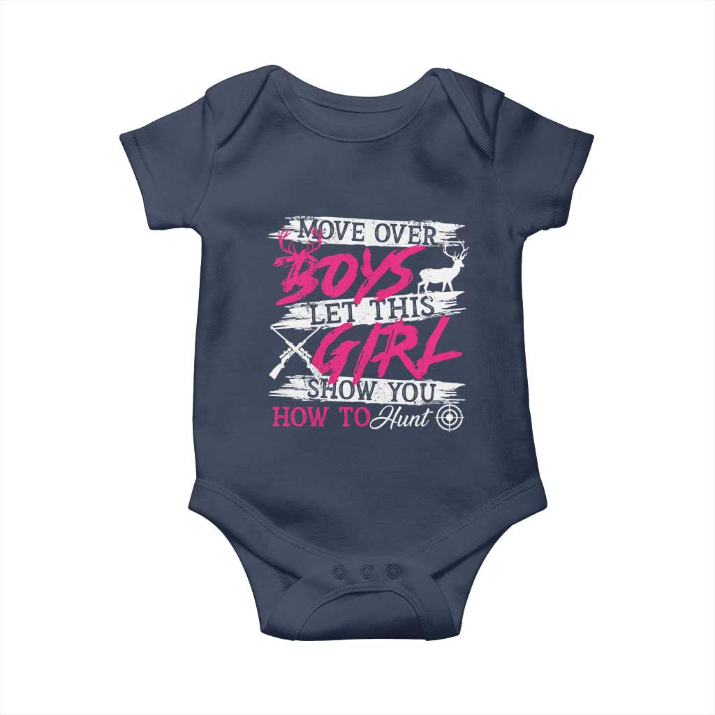 Girl Hunting Baby Onesie Let This Girl Show You How To Hunt TS09 Navy Print Your Wear