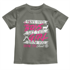 Girl Hunting Baby Shirt Let This Girl Show You How To Hunt TS09 Military Green Print Your Wear