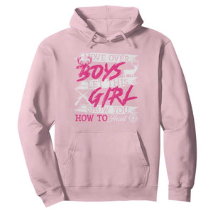 Girl Hunting Hoodie Let This Girl Show You How To Hunt TS09 Light Pink Print Your Wear