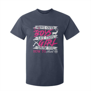 Girl Hunting T Shirt For Kid Let This Girl Show You How To Hunt TS09 Navy Print Your Wear