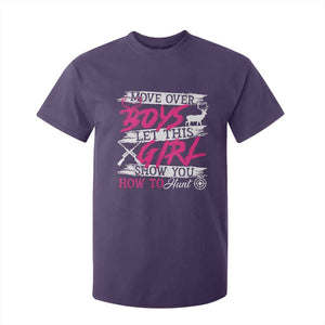 Girl Hunting T Shirt For Kid Let This Girl Show You How To Hunt TS09 Purple Print Your Wear