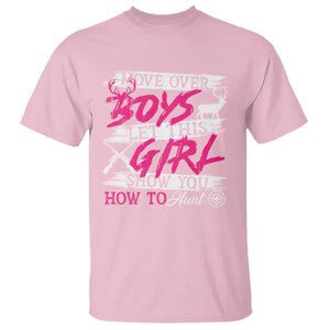 Girl Hunting T Shirt Let This Girl Show You How To Hunt TS09 Light Pink Print Your Wear