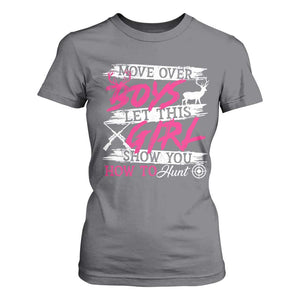 Girl Hunting T Shirt For Women Let This Girl Show You How To Hunt TS09 Charcoal Print Your Wear