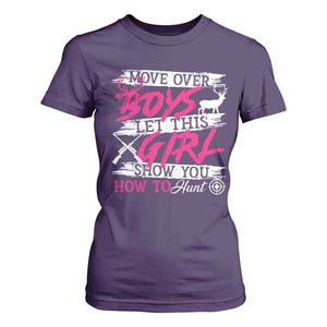 Girl Hunting T Shirt For Women Let This Girl Show You How To Hunt TS09 Purple Print Your Wear