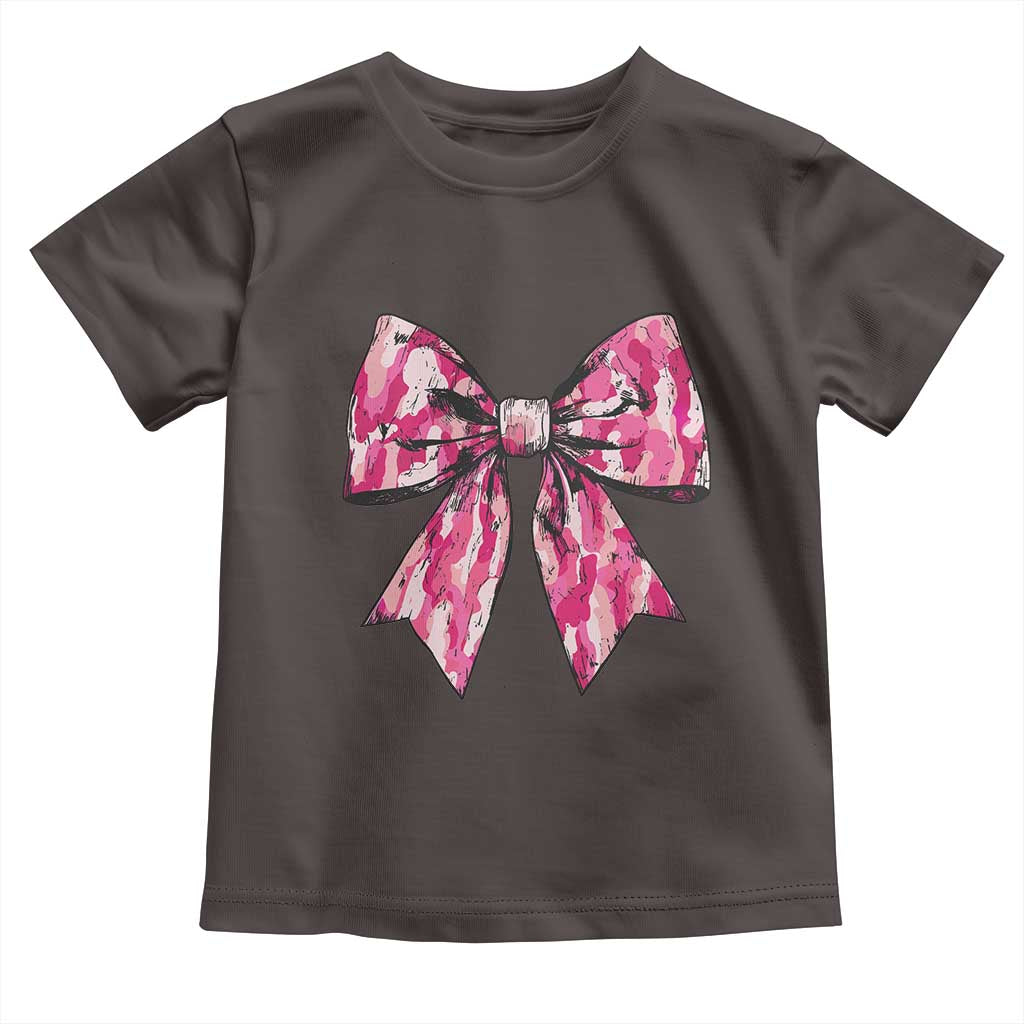 Camo Girl Baby Shirt Camouflage Bow Coquette Hunting Hunter TS09 Dark Chocolate Print Your Wear