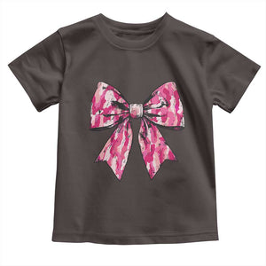 Camo Girl Baby Shirt Camouflage Bow Coquette Hunting Hunter TS09 Dark Chocolate Print Your Wear