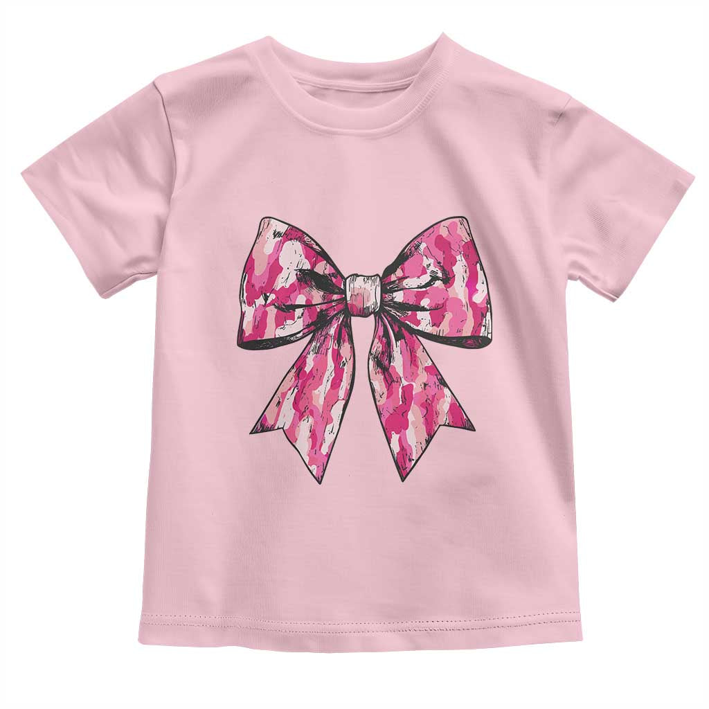 Camo Girl Baby Shirt Camouflage Bow Coquette Hunting Hunter TS09 Light Pink Print Your Wear