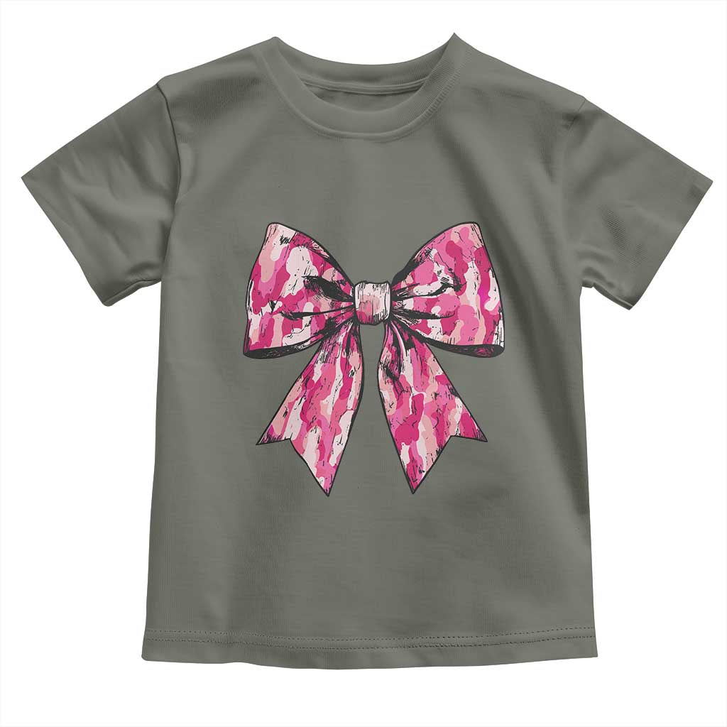 Camo Girl Baby Shirt Camouflage Bow Coquette Hunting Hunter TS09 Military Green Print Your Wear