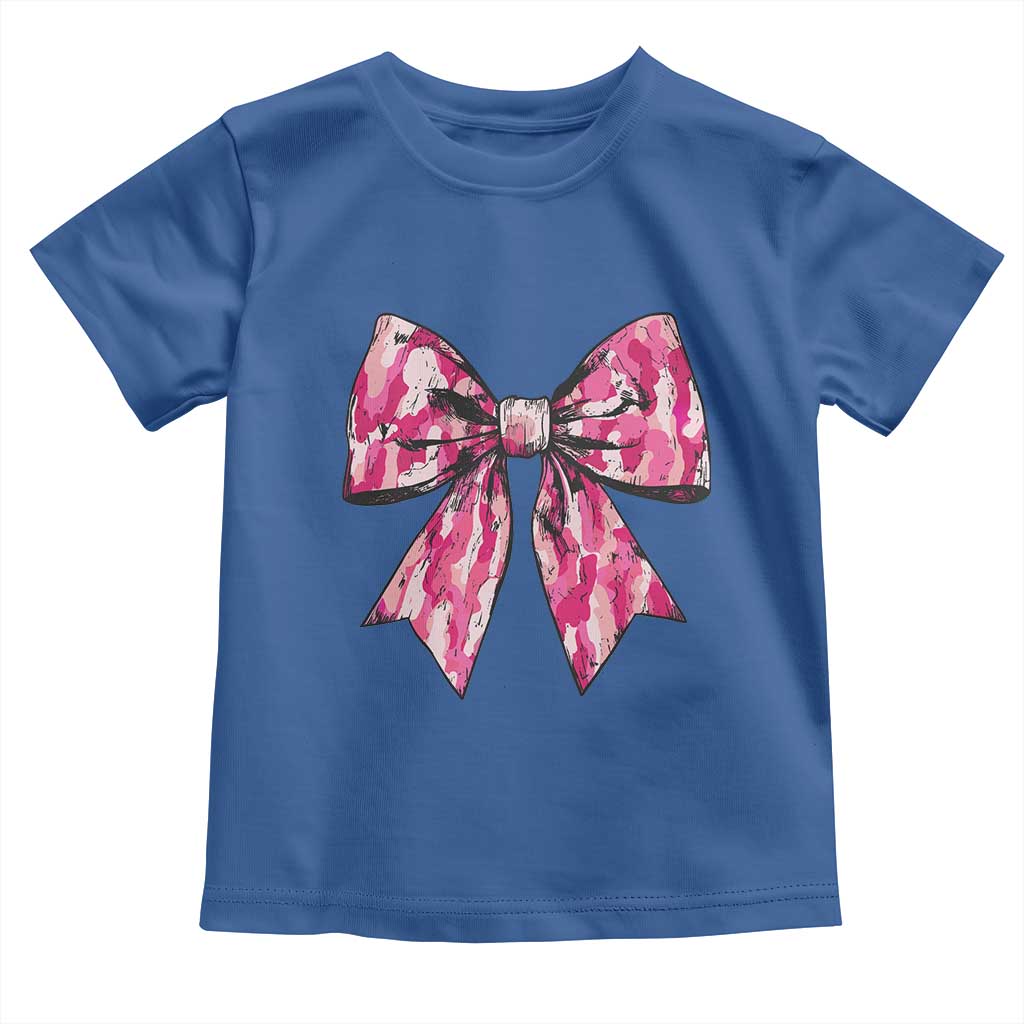 Camo Girl Baby Shirt Camouflage Bow Coquette Hunting Hunter TS09 Royal Blue Print Your Wear