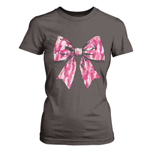 Camo Girl T Shirt For Women Camouflage Bow Coquette Hunting Hunter TS09 Dark Chocolate Print Your Wear