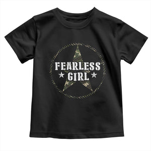 Fearless Girl Camouflage Baby Shirt TS09 Black Print Your Wear