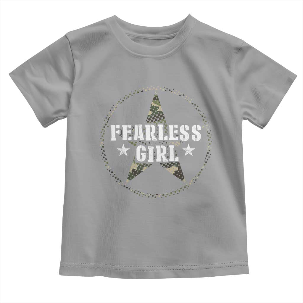 Fearless Girl Camouflage Baby Shirt TS09 Sport Gray Print Your Wear