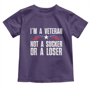 Veteran Pride Baby Shirt I'm A Veteran Not A Sucker Or A Loser TS09 Purple Print Your Wear