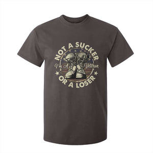 Not A Sucker Or A Loser T Shirt For Kid Veterans Day Patriotic American Flag TS09 Dark Chocolate Print Your Wear