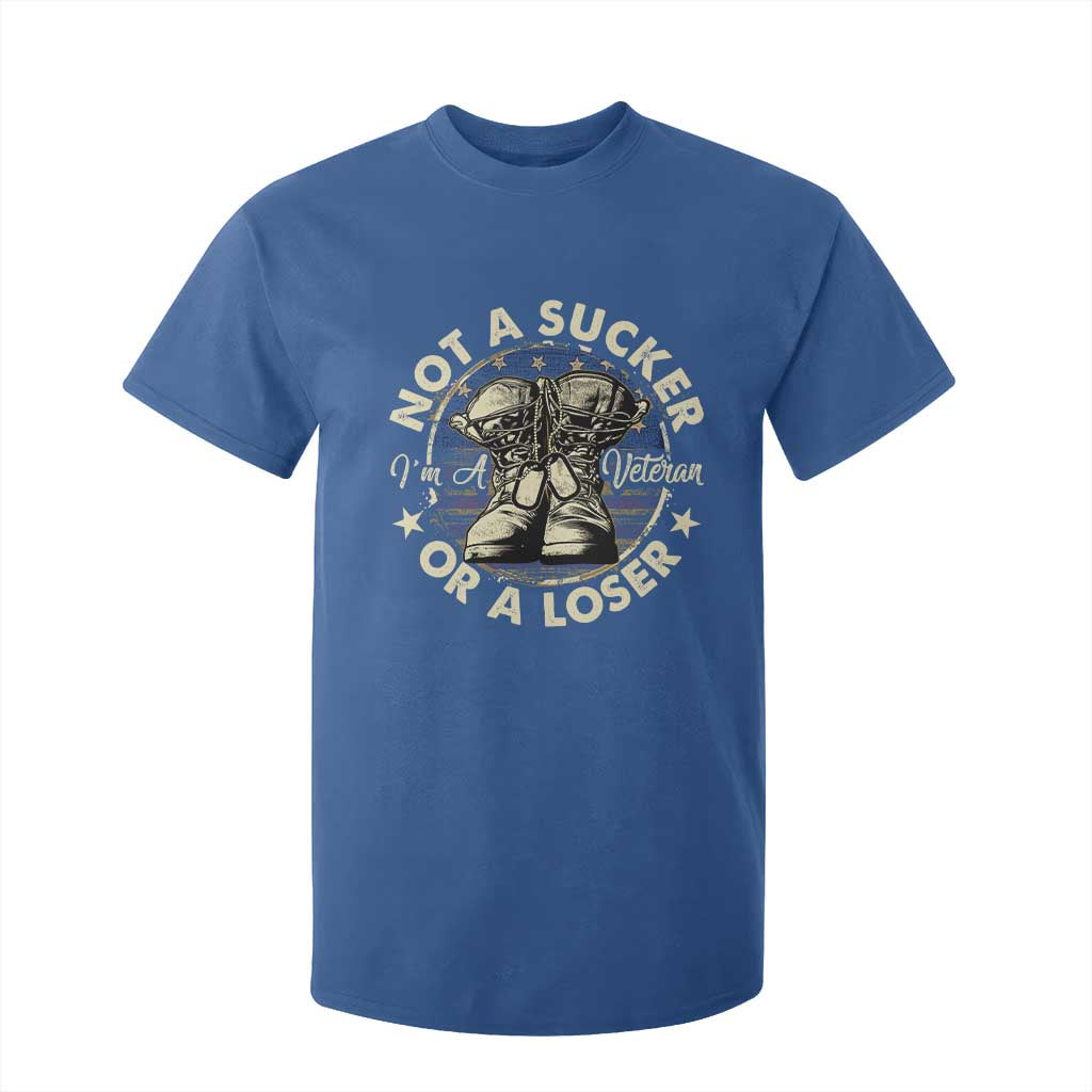 Not A Sucker Or A Loser T Shirt For Kid Veterans Day Patriotic American Flag TS09 Royal Blue Print Your Wear