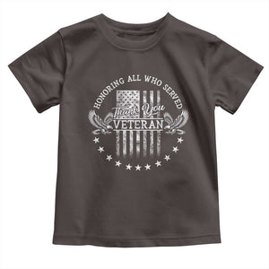 Veterans Day Baby Shirt Honoring All Who Served Thank You TS09 Dark Chocolate Print Your Wear