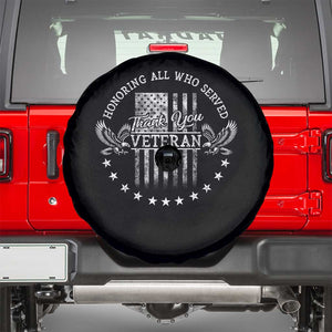 Veterans Day Spare Tire Cover Honoring All Who Served Thank You TS09 Black Print Your Wear