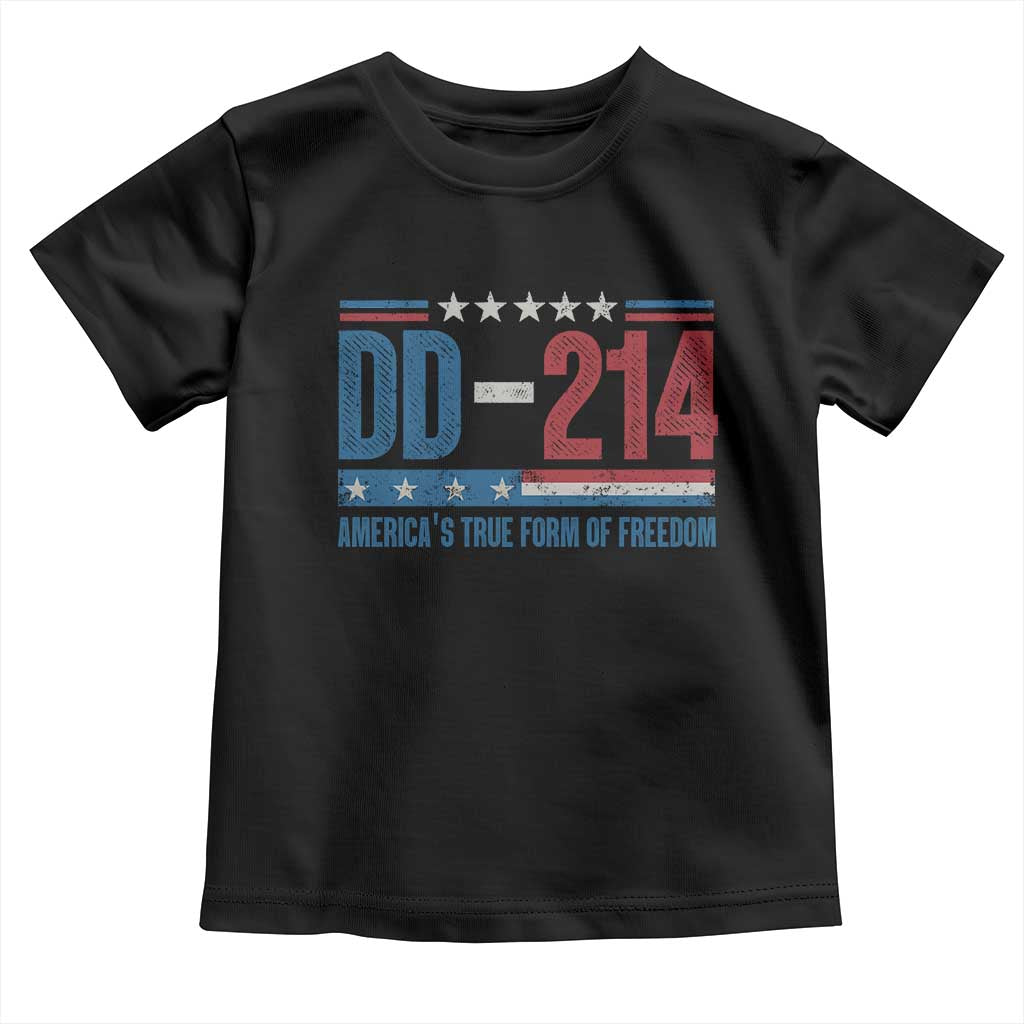 DD-214 Veteran Baby Shirt America's True Form Of Freedom TS09 Black Print Your Wear