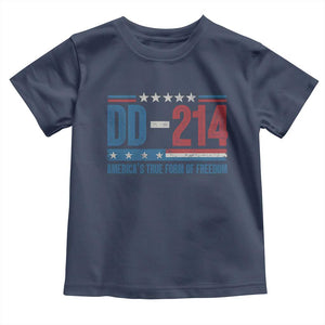 DD-214 Veteran Baby Shirt America's True Form Of Freedom TS09 Navy Print Your Wear