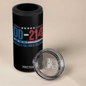 DD-214 Veteran 4 in 1 Can Cooler Tumbler America's True Form Of Freedom TS09 Print Your Wear