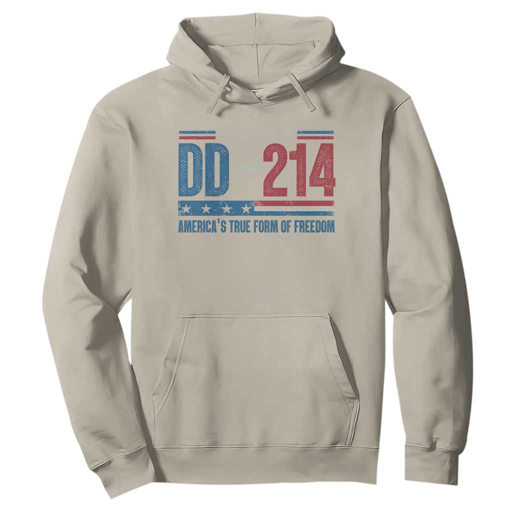 DD-214 Veteran Hoodie America's True Form Of Freedom TS09 Sand Print Your Wear
