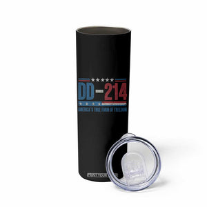 DD-214 Veteran Skinny Tumbler America's True Form Of Freedom TS09 Print Your Wear