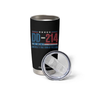 DD-214 Veteran Tumbler Cup America's True Form Of Freedom TS09 Print Your Wear