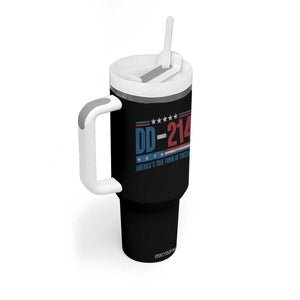 DD-214 Veteran Tumbler With Handle America's True Form Of Freedom TS09 Print Your Wear