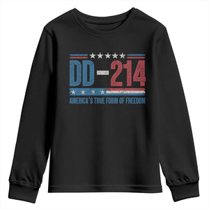 DD-214 Veteran Youth Sweatshirt America's True Form Of Freedom TS09 Black Print Your Wear