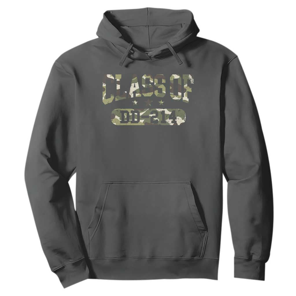Funny Veteran Army Retirement Class Of DD-214 Hoodie TS09 Dark Heather Print Your Wear