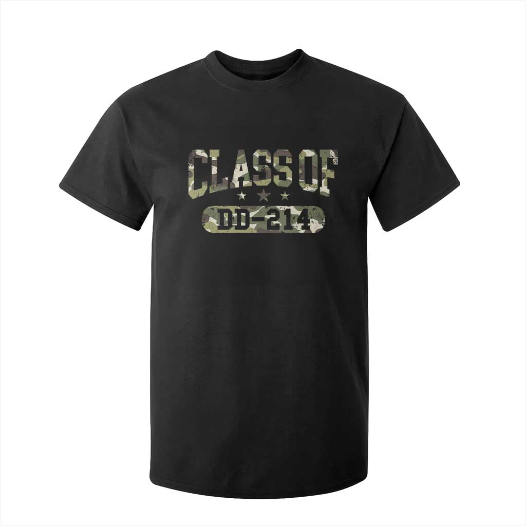 Funny Veteran Army Retirement Class Of DD-214 T Shirt For Kid TS09 Black Print Your Wear