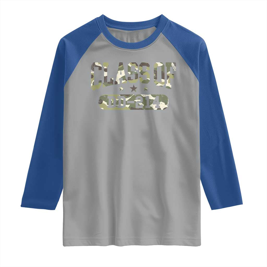 Funny Veteran Army Retirement Class Of DD-214 Raglan Shirt TS09 Sport Gray Royal Print Your Wear