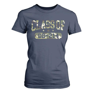 Funny Veteran Army Retirement Class Of DD-214 T Shirt For Women TS09 Navy Print Your Wear