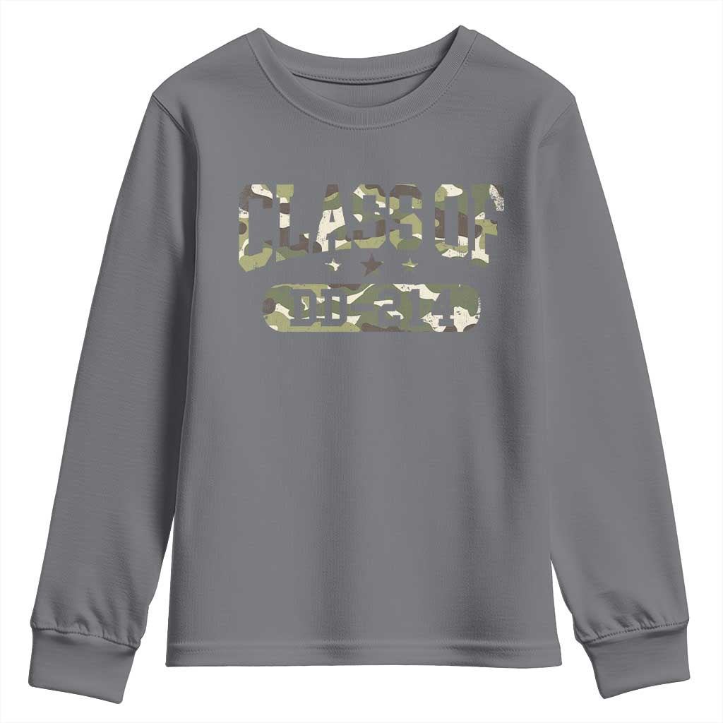Funny Veteran Army Retirement Class Of DD-214 Youth Sweatshirt TS09 Charcoal Print Your Wear