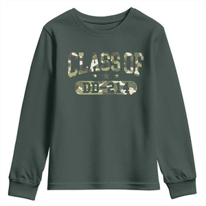 Funny Veteran Army Retirement Class Of DD-214 Youth Sweatshirt TS09 Dark Forest Green Print Your Wear