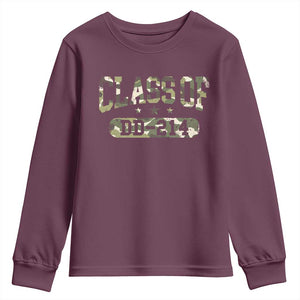 Funny Veteran Army Retirement Class Of DD-214 Youth Sweatshirt TS09 Maroon Print Your Wear