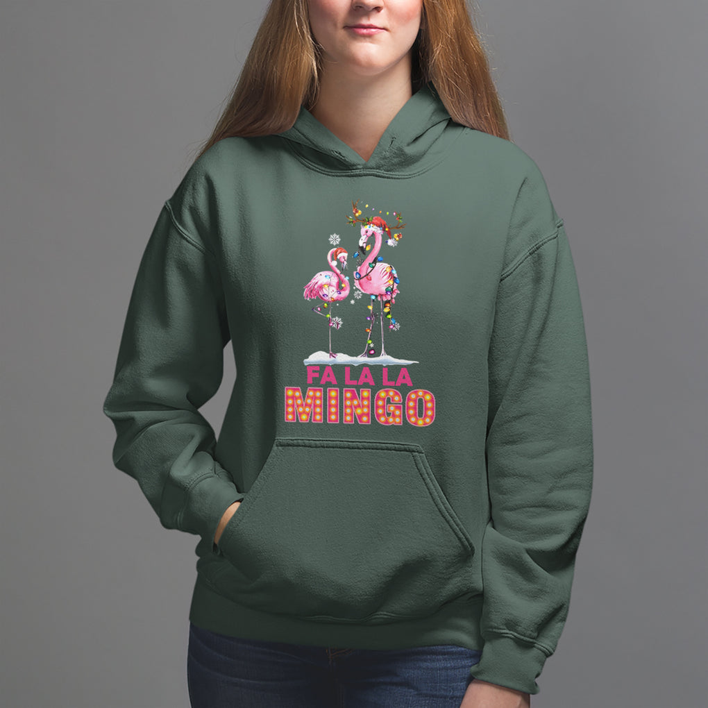 Fa La La Mingo Flamingo Hawaiian Retro Christmas Hoodie TS09 Printyourwear