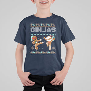 Ginjas Gingerbread Ninjas Funny Christmas T Shirt For Kid TS09 Printyourwear