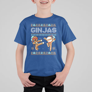 Ginjas Gingerbread Ninjas Funny Christmas T Shirt For Kid TS09 Printyourwear